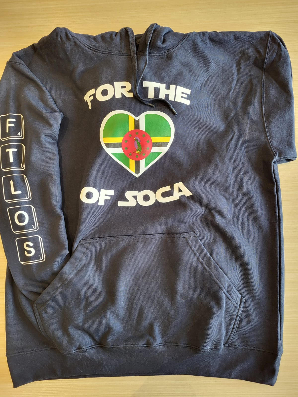 Team Dominica Hoodie (large logo)