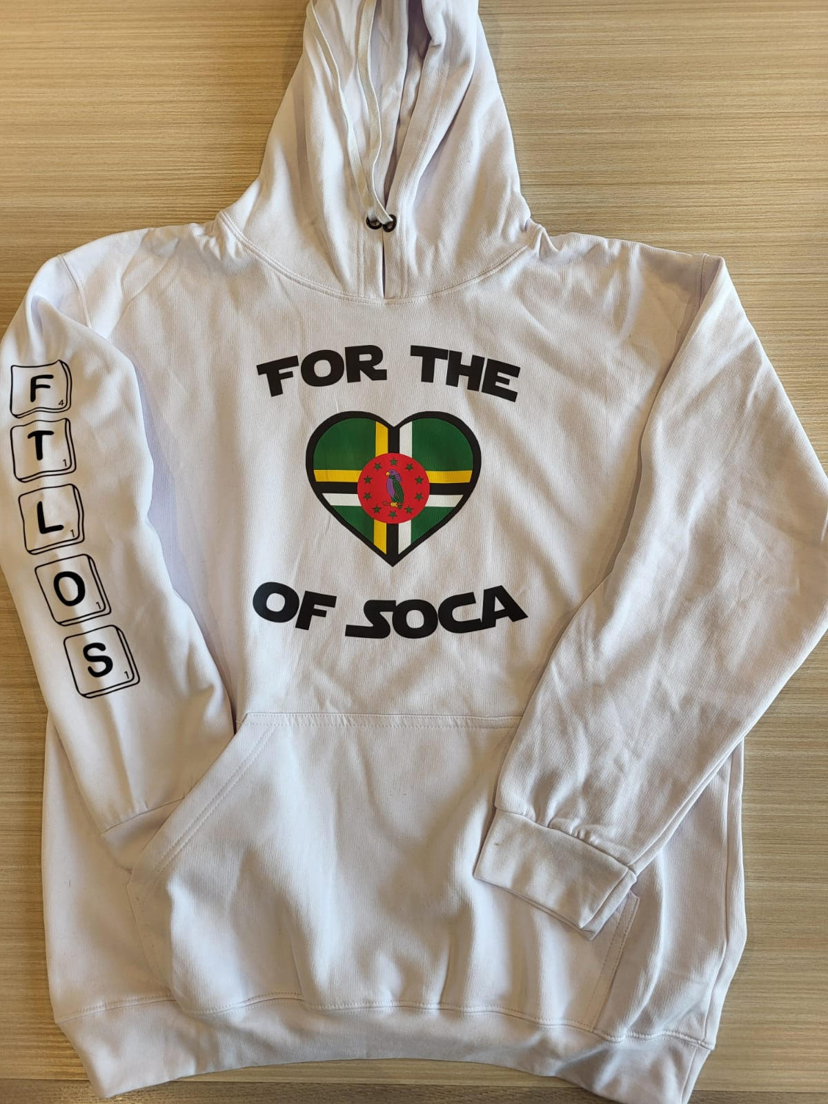 Team Dominica Hoodie (large logo)
