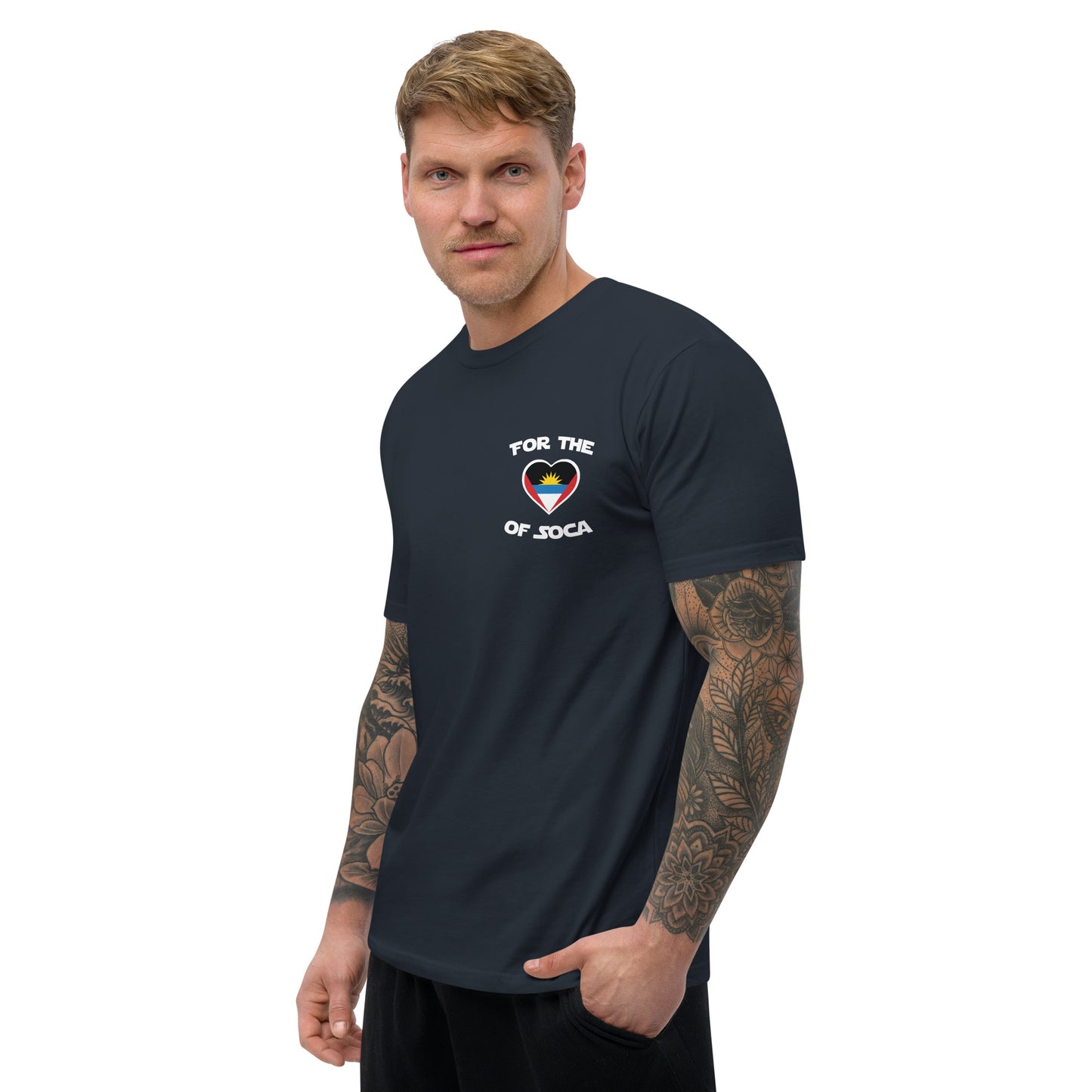 Team Antigua Men's Navy T-shirt (small logo)