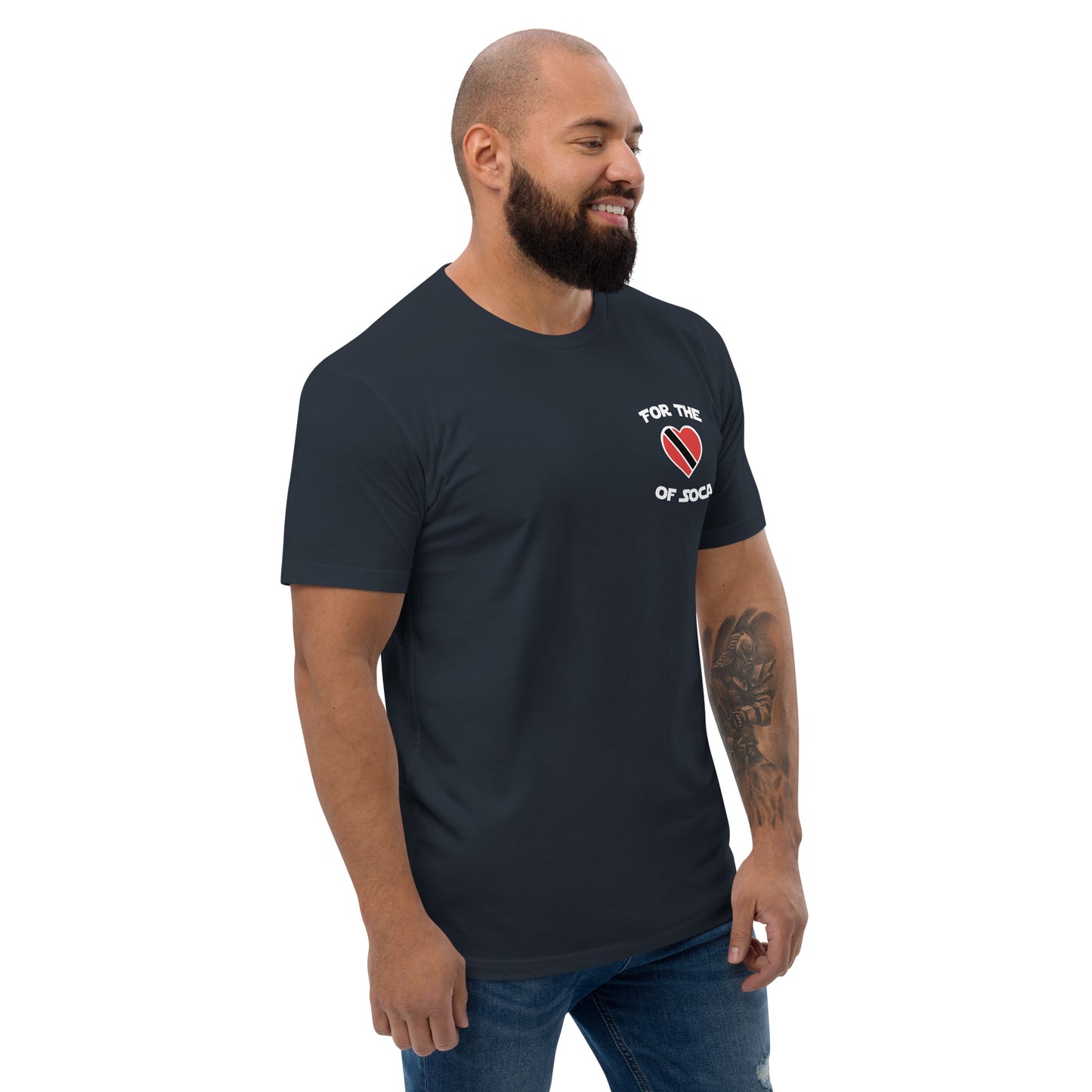 Team Trinidad Men's Navy T-shirt (small logo)