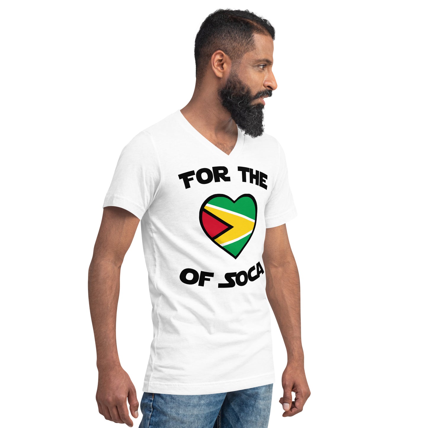 Unisex Team Guyana V-Neck T-Shirt
