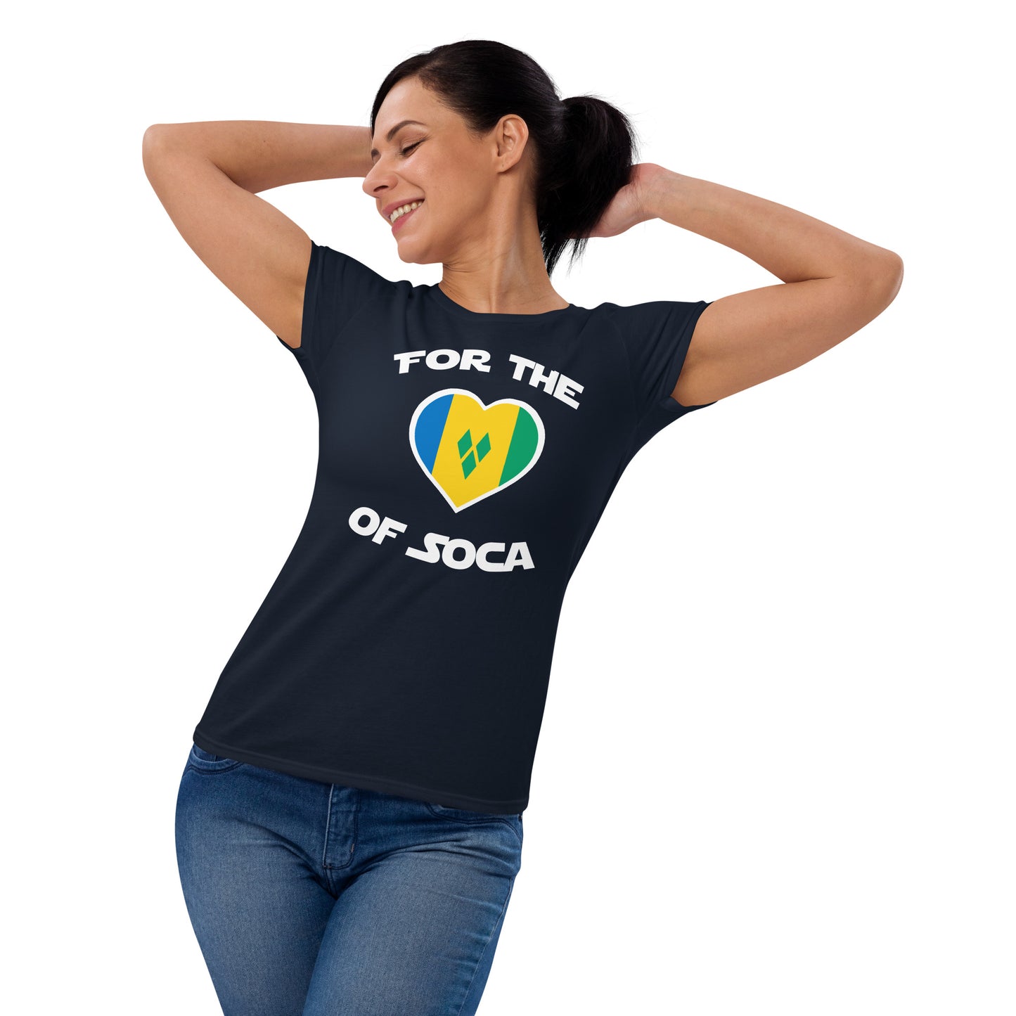 Team St. Vincent Women's Navy t-shirt