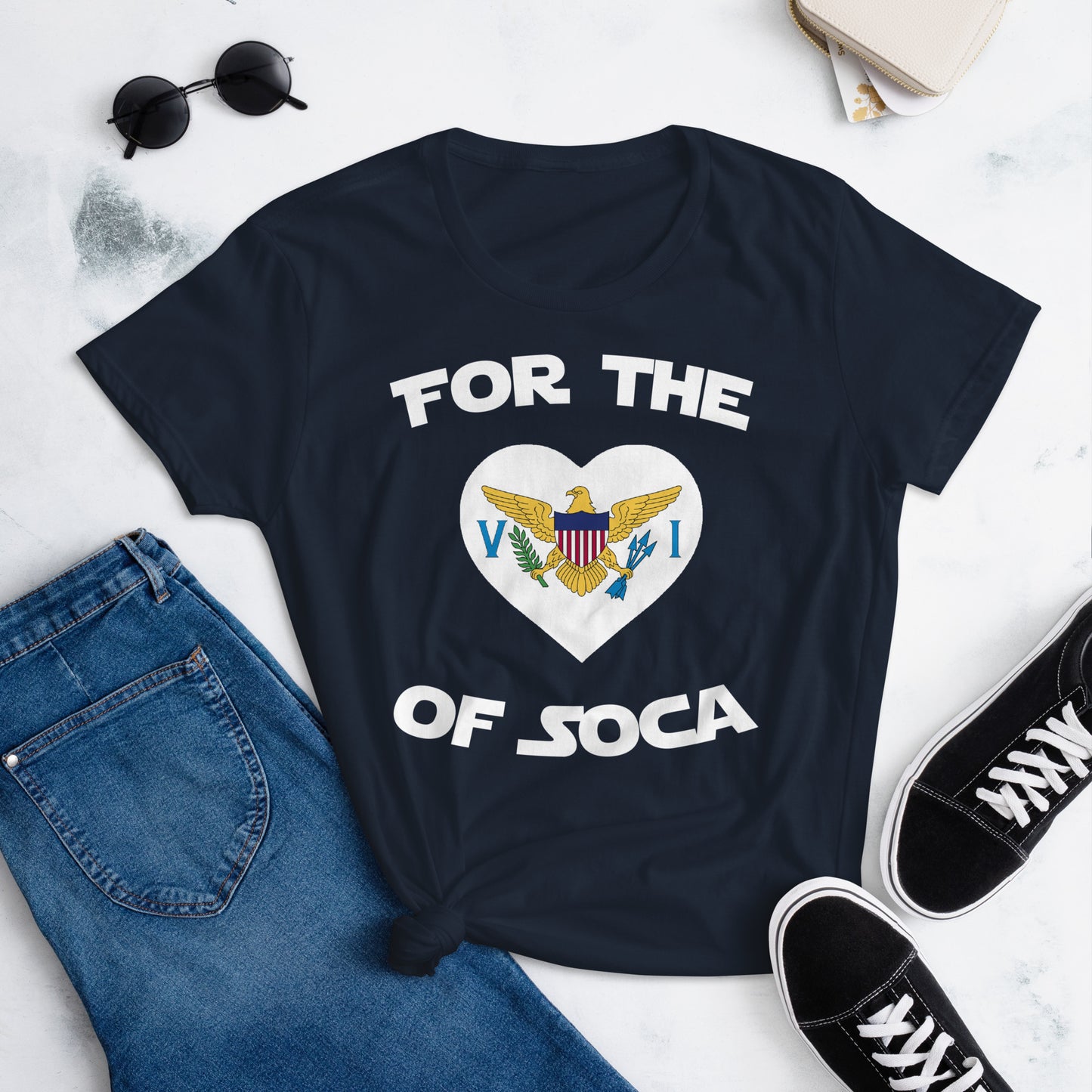 Team Virgin Islands Women's Navy T-shirt