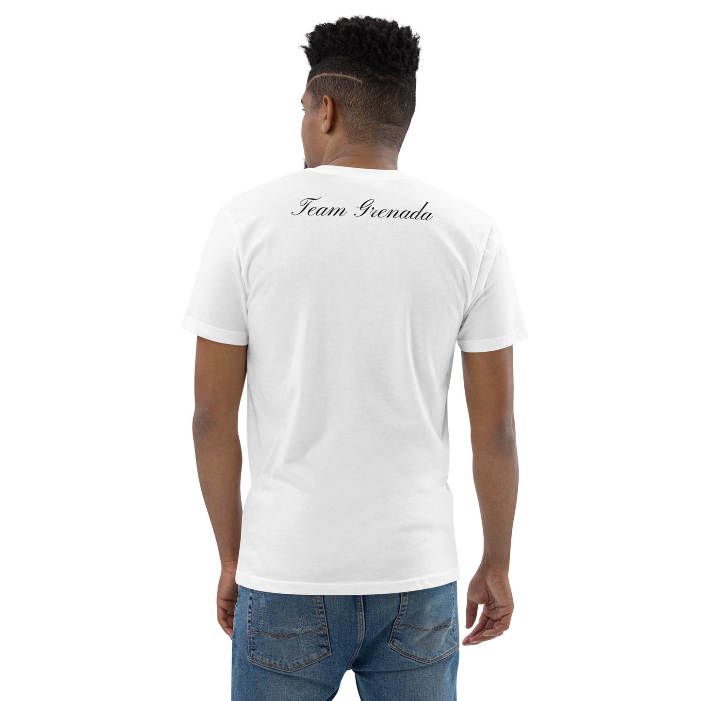 Team Grenada Men's Short Sleeve White T-shirt