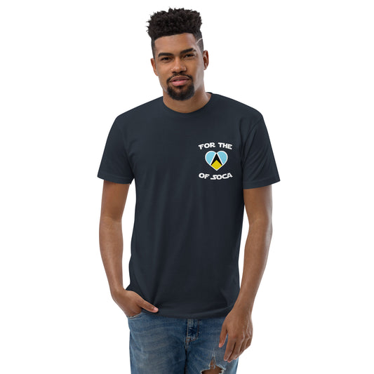 Team St. Lucia Men's Navy T-shirt (small logo)
