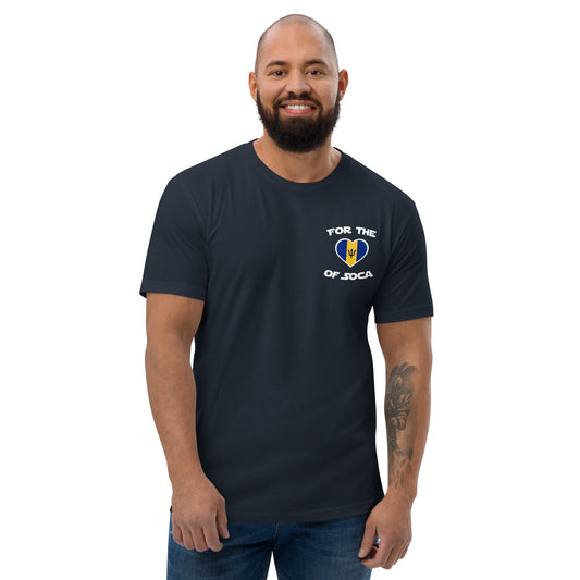 Team Barbados Men's Navy t-shirt (small logo)