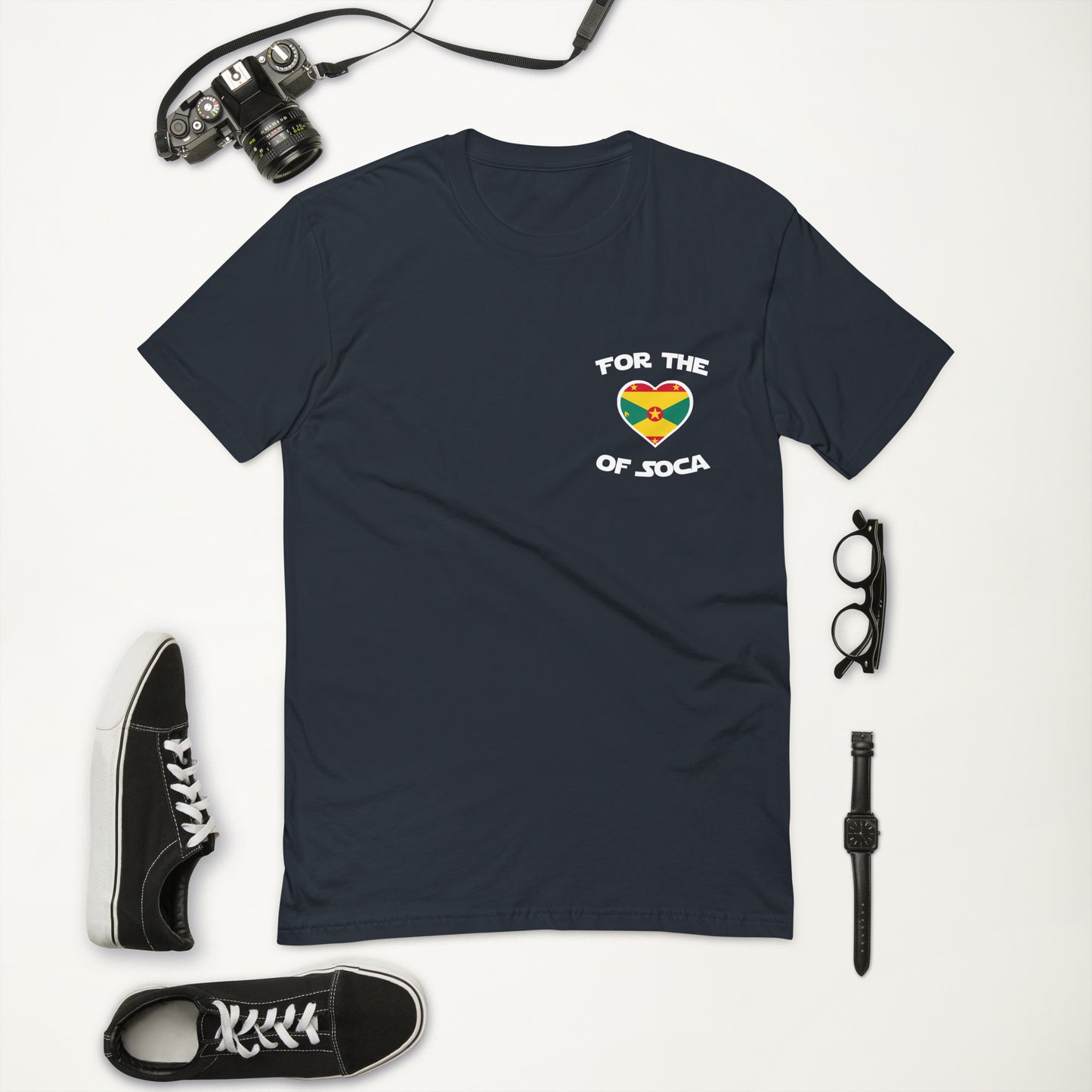 Team Grenada Men's Navy t-shirt (small logo)