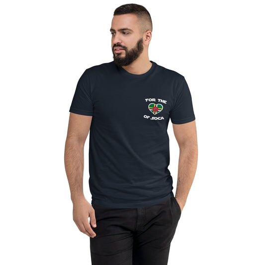 Team Dominica Men's Navy t-shirt (small logo)