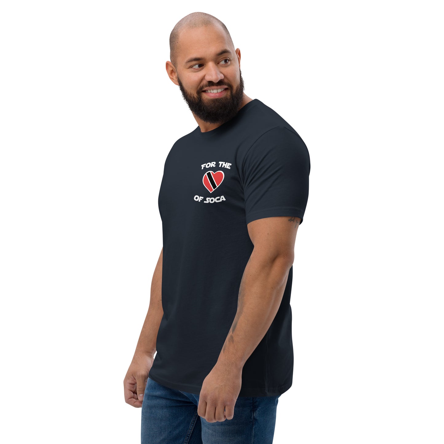 Team Trinidad Men's Navy T-shirt (small logo)