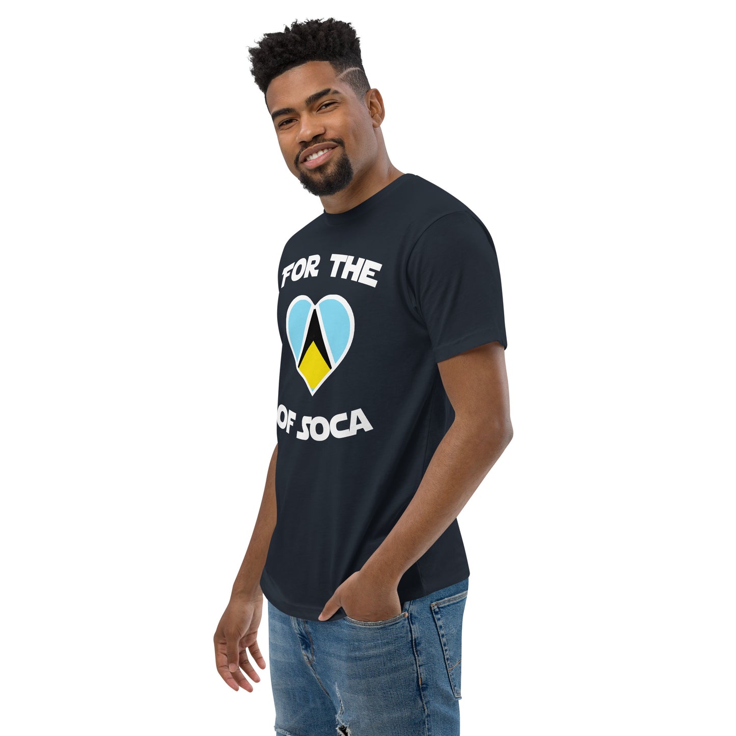 Team St. Lucia Men's Navy T-shirt
