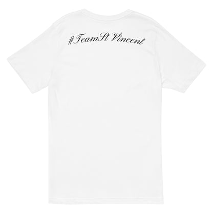 Unisex Team St. Vincent V-Neck T-Shirt (small logo)