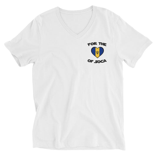 Unisex Team Barbados V-Neck T-Shirt (small logo)