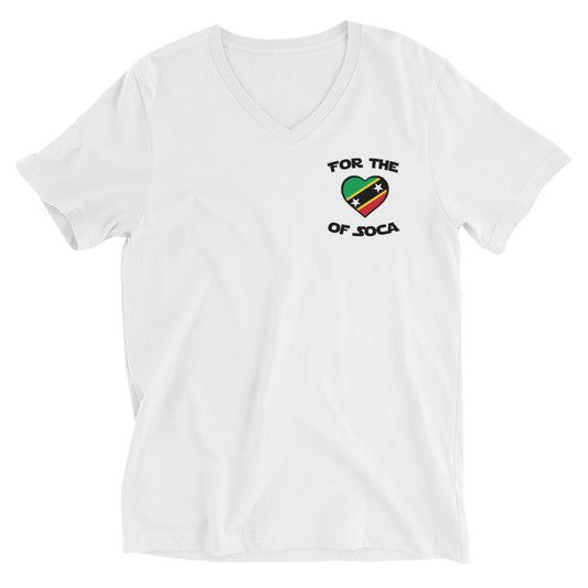Unisex St. Kitts V-Neck T-Shirt (small logo)