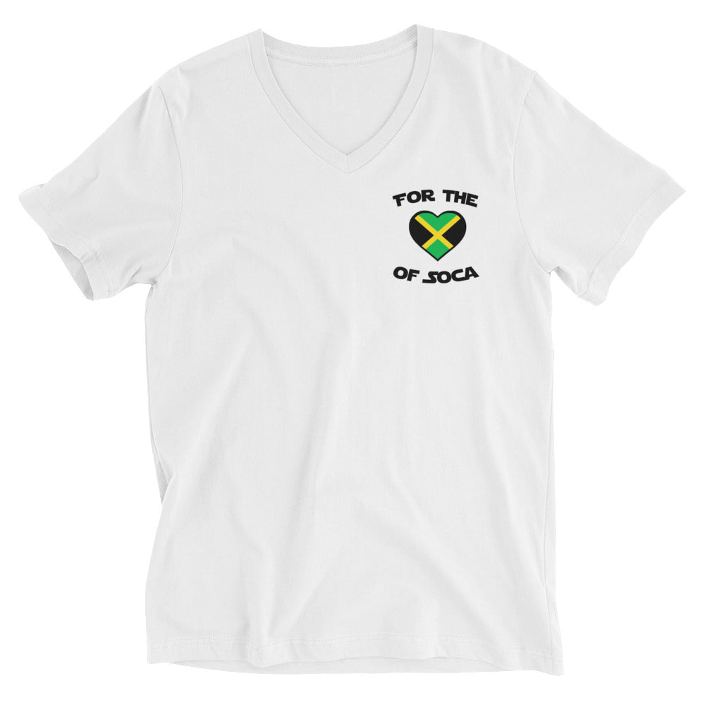 Unisex Team Jamaica V-Neck T-Shirt (small logo)
