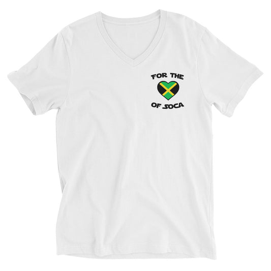Unisex Team Jamaica V-Neck T-Shirt (small logo)