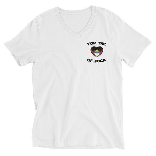 Unisex Team Antigua V-Neck T-Shirt (small logo)