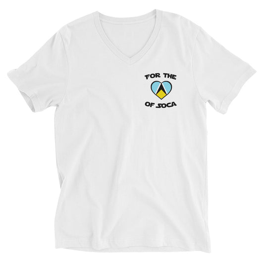 Unisex Team St. Lucia V-Neck T-Shirt (small logo)