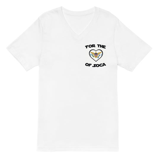 Unisex Team Virgin Islands V-Neck T-Shirt (small logo)