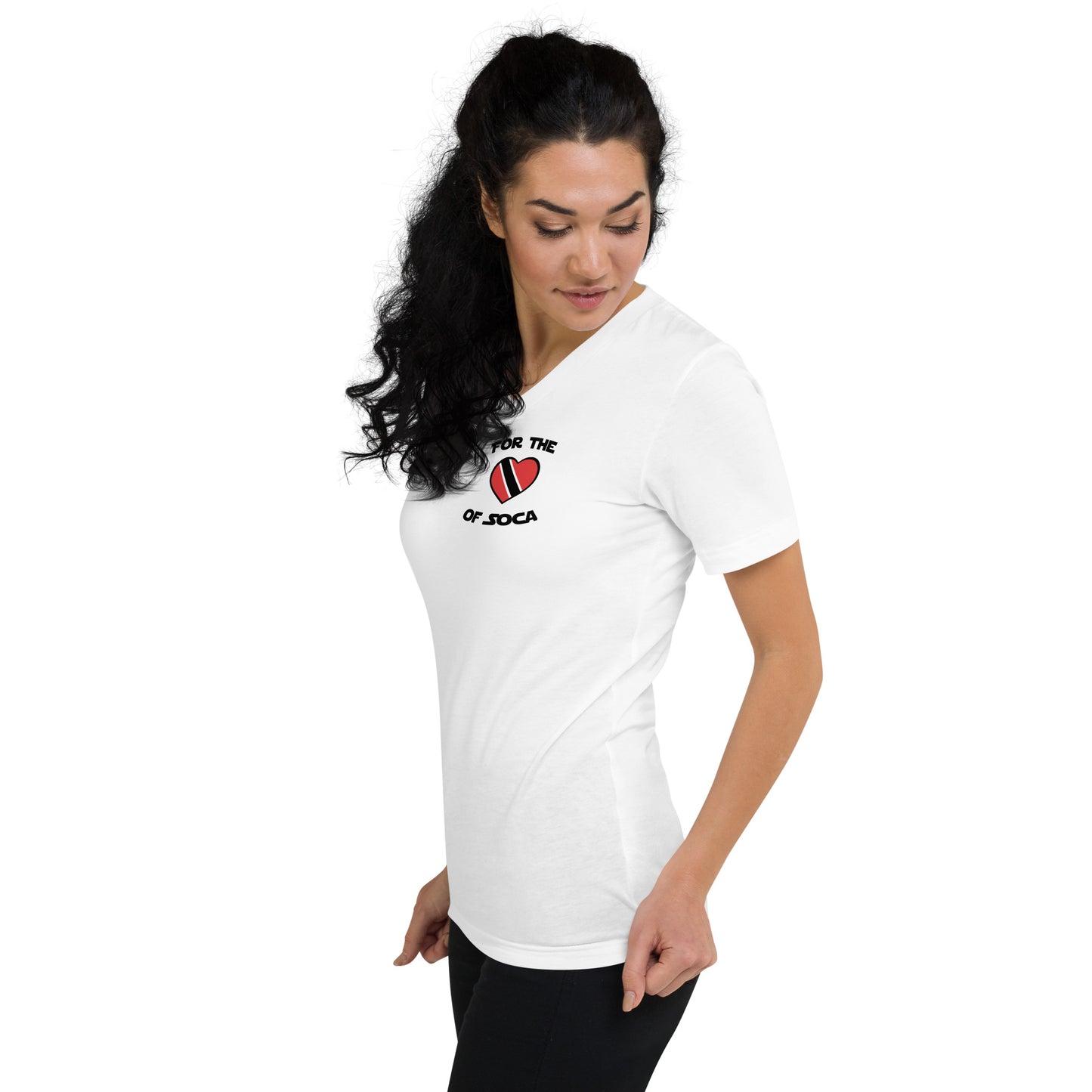 Unisex Team Trinidad V-Neck T-Shirt  (small logo)