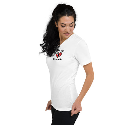 Unisex Team Trinidad V-Neck T-Shirt  (small logo)