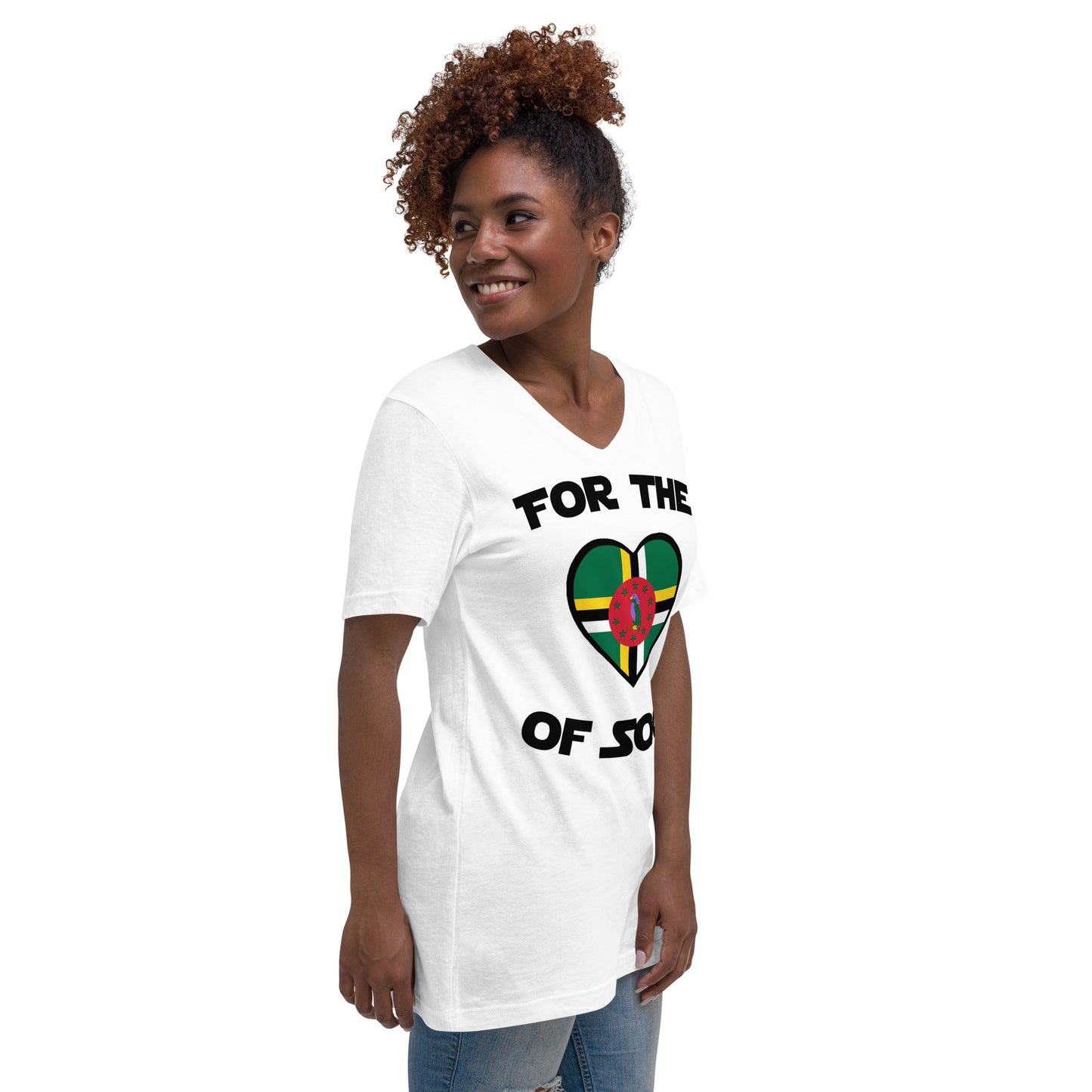 Unisex Team Dominica V-Neck T-Shirt