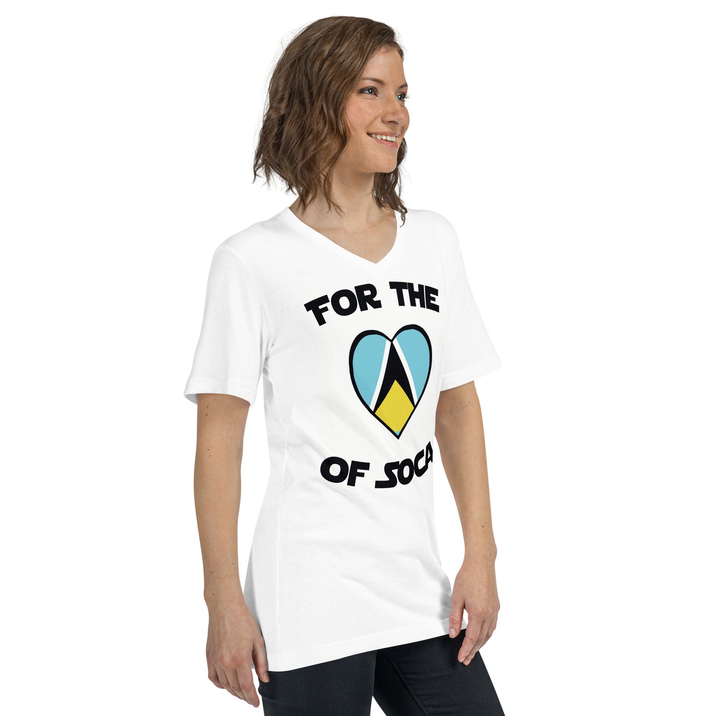 Unisex Team St. Lucia V-Neck T-Shirt