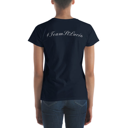 Team St. Lucia Women's Navy t-shirt