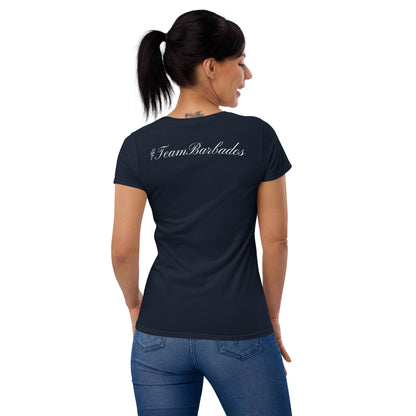 Team Barbados Women's Navy t-shirt (small logo)