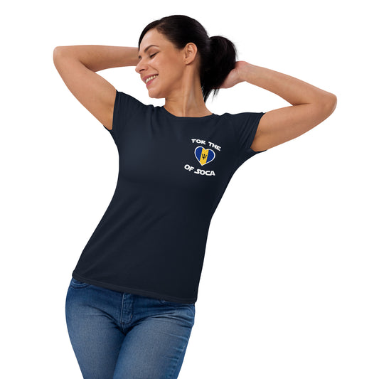 Team Barbados Women's Navy t-shirt (small logo)