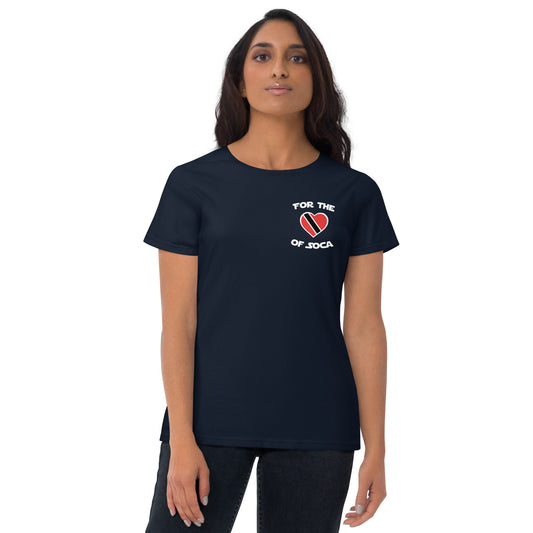 Team Trinidad Women's Navy T-shirt (small logo)