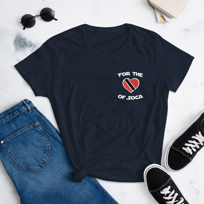 Team Trinidad Women's Navy T-shirt (small logo)