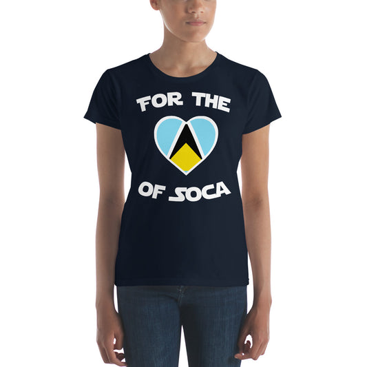 Team St. Lucia Women's Navy t-shirt