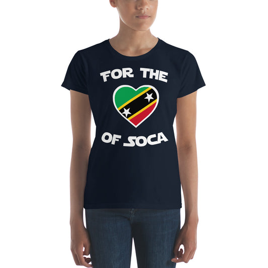 Team St. Kitts Women's Navy T-shirt