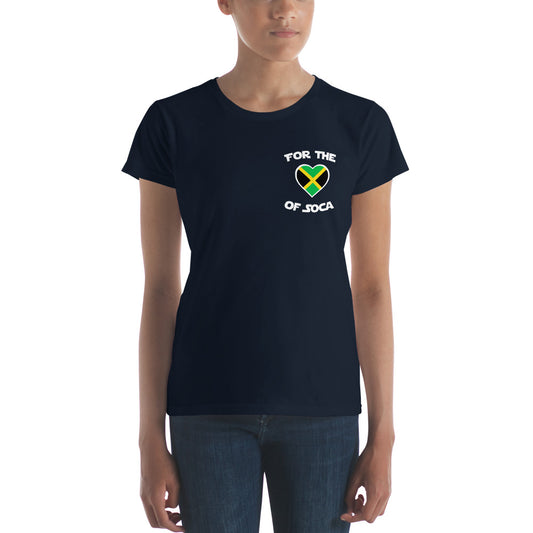 Team Jamaica Women's Navy t-shirt (small logo)