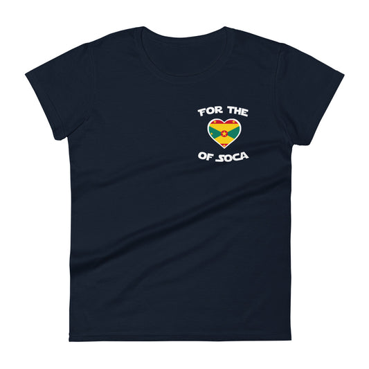 Team Grenada Women's Navy t-shirt (small logo)