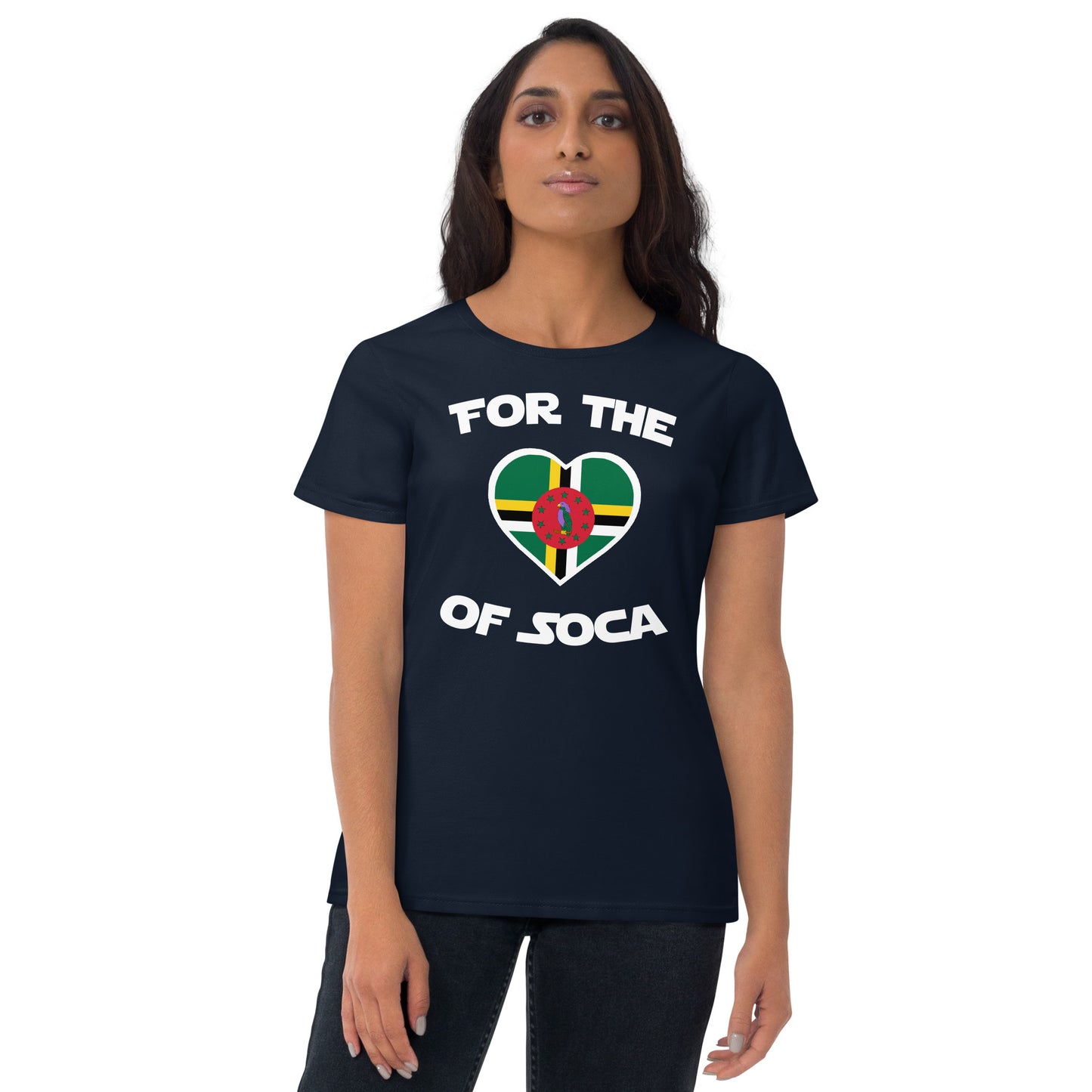 Team Dominica Women's Navy t-shirt